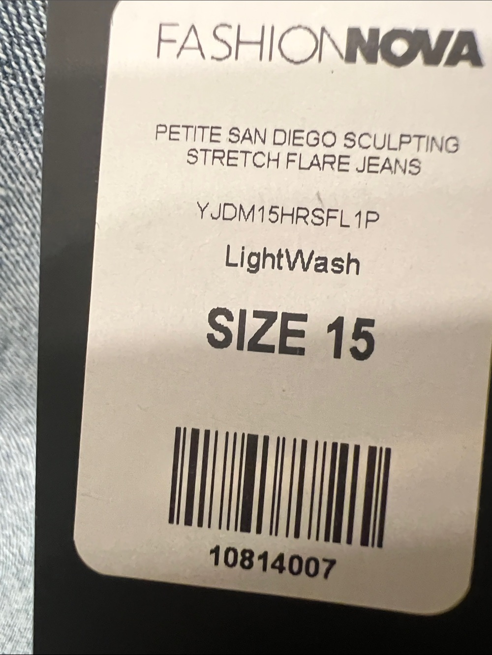 Fashion Nova brand new Light Wash Blue High-Rise Flare Jeans - Picture 13 of 13